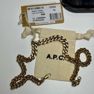 A.P.C. Sam Gold Chain Necklace (20 inch length)